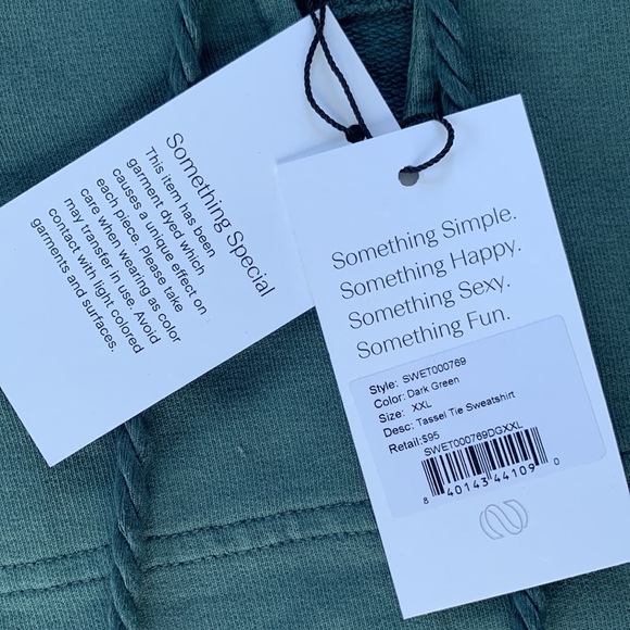 Something Navy Tassel Sweatshirt - Picture 4 of 5